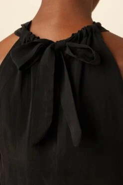 Hayden Cottonseed Cupro Blouse - Black -AGOLDE Shop 0046 Hayden Black 5