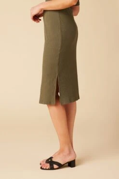 Vindy Paris Rib Skirt - Calla Green -AGOLDE Shop 0054 Vindy Calla Green 2
