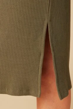 Vindy Paris Rib Skirt - Calla Green -AGOLDE Shop 0054 Vindy Calla Green 5