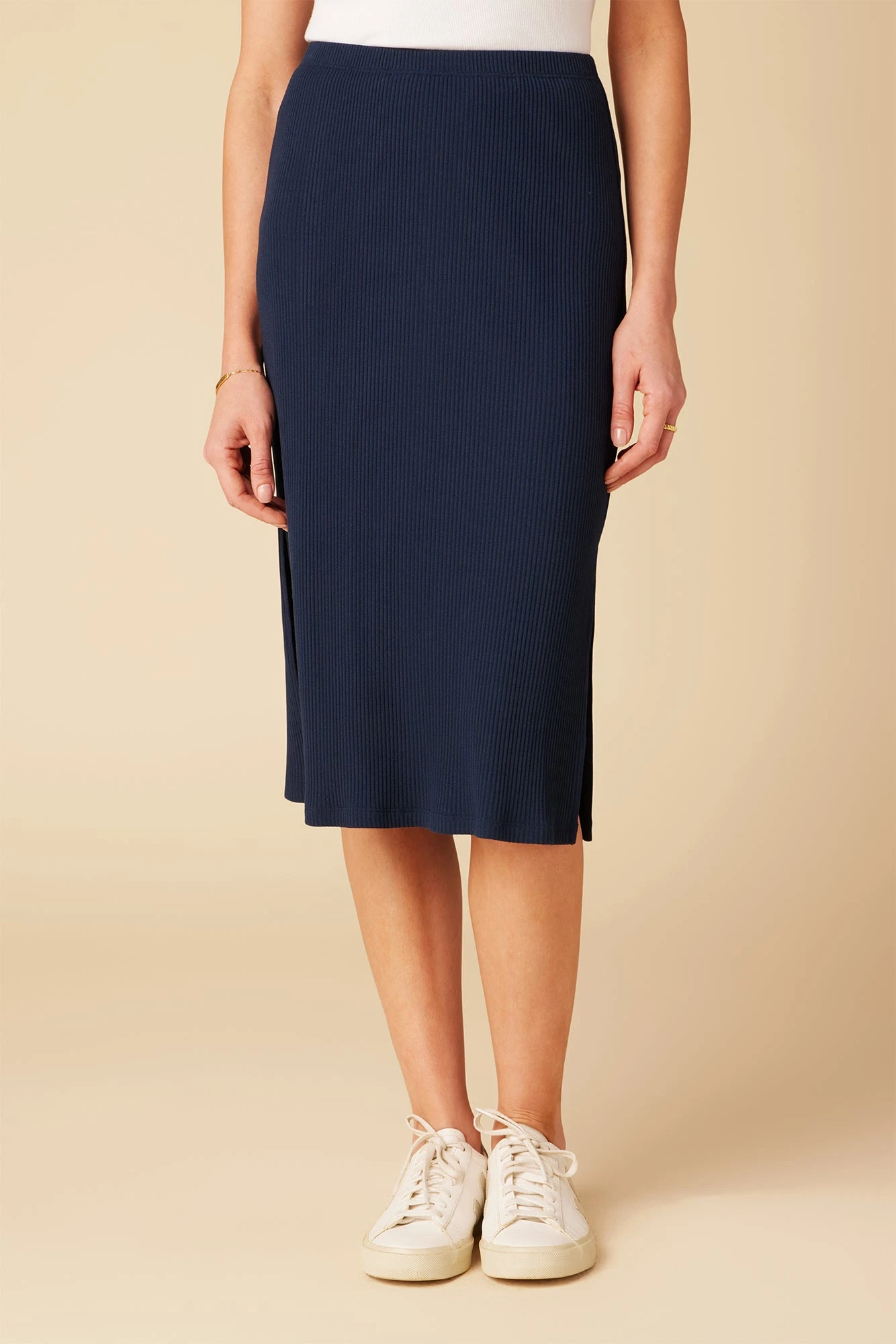 Vindy Paris Rib Skirt - Ocean 1 Vindy Paris Rib Skirt - Ocean