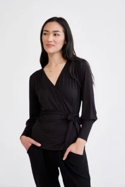 Cassidy Dream Knit Blouse - Black