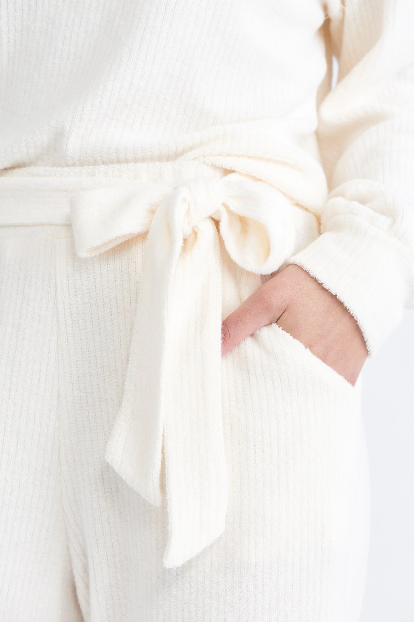 Coco Cloud Rib Pants - Winter White 5 Coco Cloud Rib Pants - Winter White - Image 5