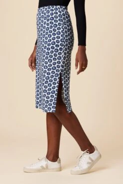 Vindy Reverie Knit Skirt - Calico Navy 8 Vindy Reverie Knit Skirt - Calico Navy -AGOLDE Shop 0220 Vindy Calico Navy 2