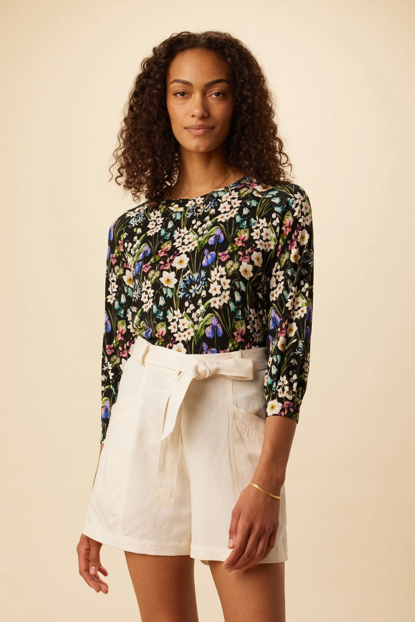 Issa Viscose Knit Tee - Summer Fields 1 Issa Viscose Knit Tee - Summer Fields