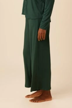 Lark Dream Knit Pajama Pants - Darkest Spruce -AGOLDE Shop 0236 Lark Darkest Spruce1 2