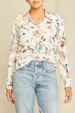 Bixby Washable Silk Blouse - Luca Print