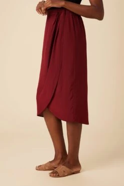 Sosi Washable Silk Wrap Skirt - Sumac 7 Sosi Washable Silk Wrap Skirt - Sumac -AGOLDE Shop 02 10173 Sosi Sumac 2