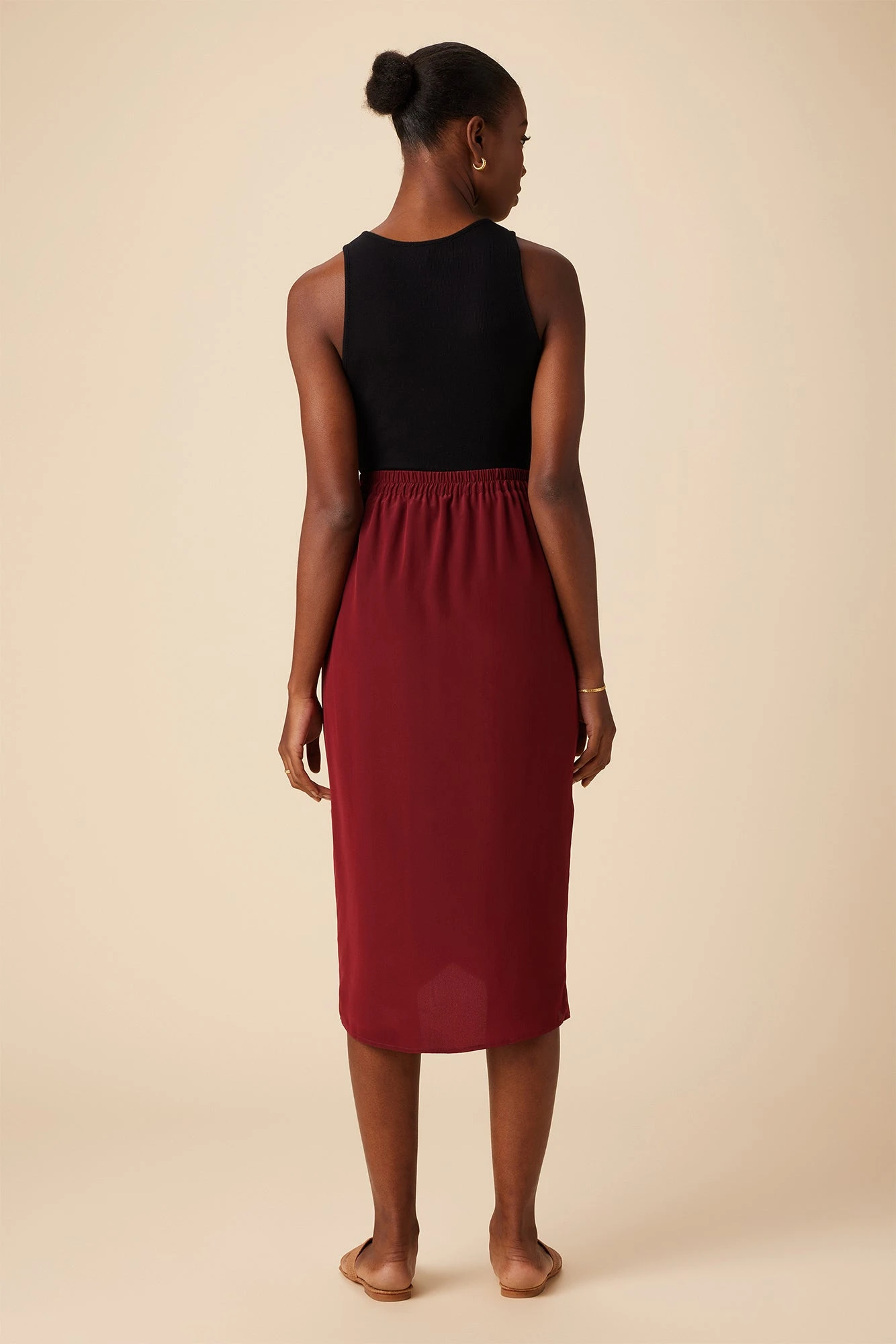 Sosi Washable Silk Wrap Skirt - Sumac 4 Sosi Washable Silk Wrap Skirt - Sumac - Image 4