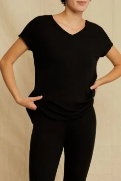 Stella Dream Rib Tee - Black -AGOLDE Shop 0320 Stella Top Black 3738 web 3d0c5e45 9219 4e1a 8bd5 ad77237ca847