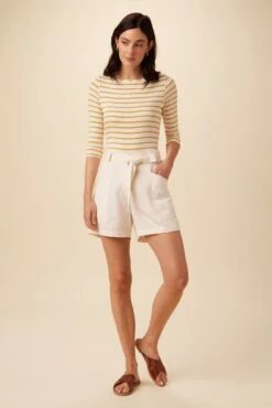 Milo Femme Fête Short - Salt -AGOLDE Shop 0341 Milo Short Salt 5