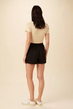 Palo Cottonseed Cupro Short - Black -AGOLDE Shop 0352 Palo Black 3