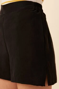 Palo Cottonseed Cupro Short - Black -AGOLDE Shop 0352 Palo Black 4