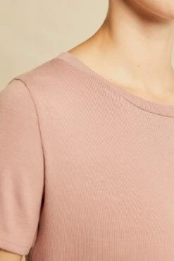 Berkeley Dream Rib Tee - Quartz -AGOLDE Shop 0372 SS Berkeley Dream Rib Quartz 0888 Web 4c161535 bd46 468e af04 2461dc94ba17