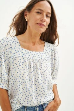 Edith Washable Silk Blouse - Riga Floral