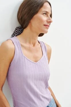 Bettina Ribbed Tank - Lavender -AGOLDE Shop 0384 Bettina Lavender 2723 web 656b6003 dc4e 4114 8145 4e4193fcb4a4