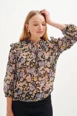 Camila Nouveau Silk Blouse - ReAmour -AGOLDE Shop 0394 Camila Lavender Midi Floral 1915 web ee3a278e 50d0 4785 8784 ab08559ca934