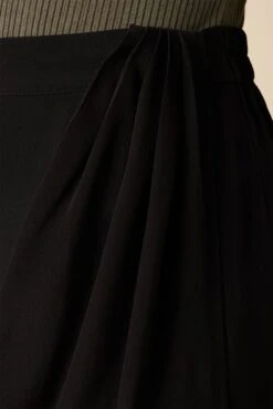 Sosi Washable Silk Wrap Skirt - Black -AGOLDE Shop 03 10173 Sosi Black 5