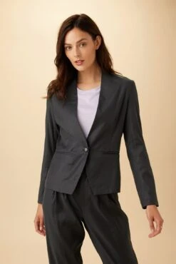 Meredith Femme Fête Blazer - Pewter -AGOLDE Shop 03 7930 Meredith Pewter 5