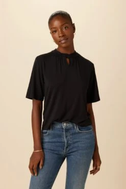 Raya Dream Knit Top - Black