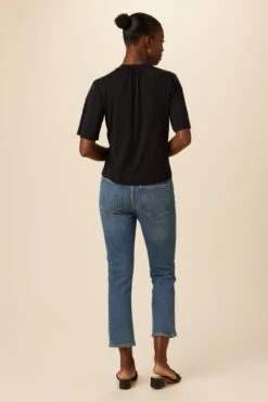 Raya Dream Knit Top - Black -AGOLDE Shop 0436 Raya Black 3