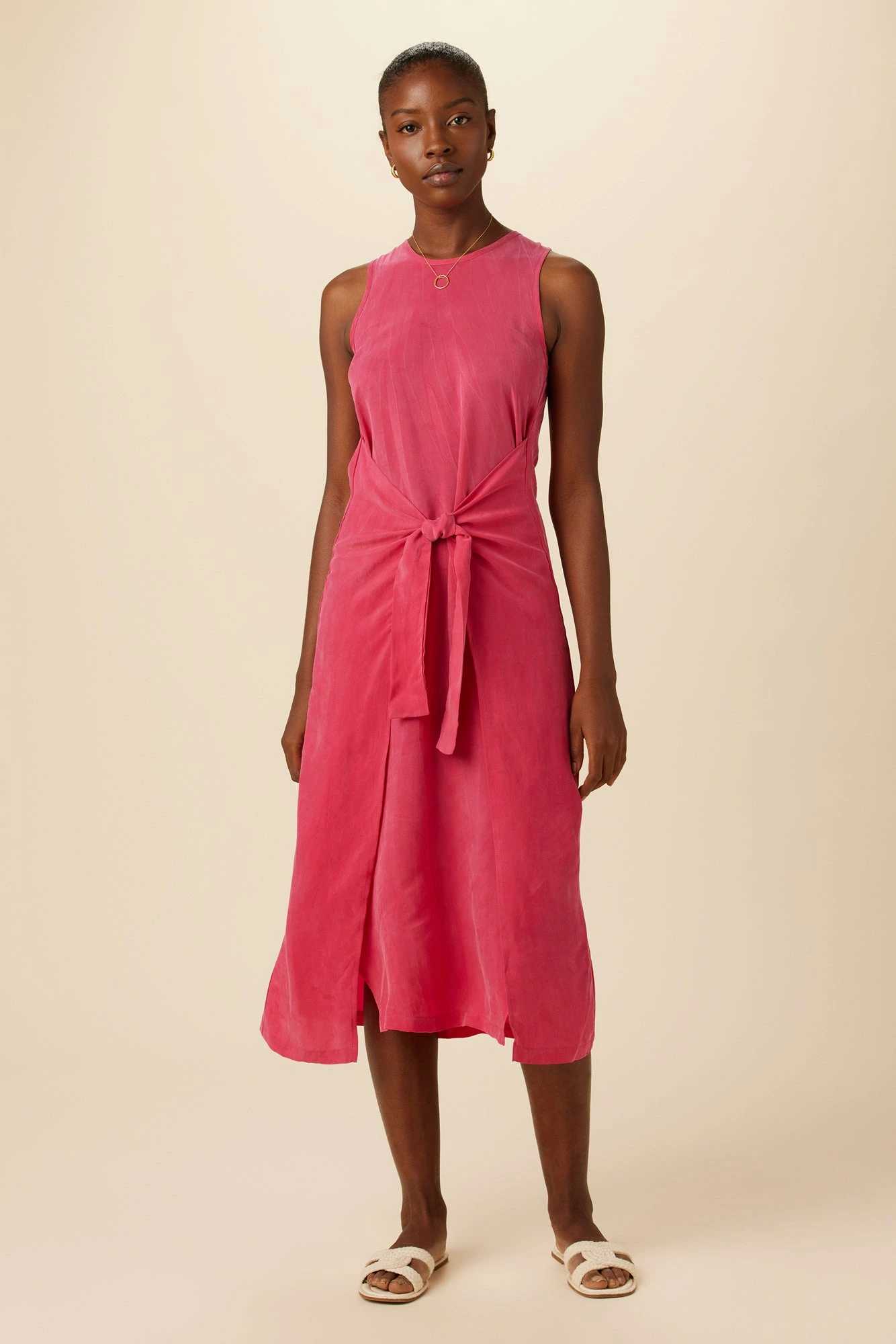 Cortney Cottonseed Cupro Dress - Stargazer 1 Cortney Cottonseed Cupro Dress - Stargazer