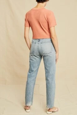 Jeanette Short Sleeve Tee - Hibiscus -AGOLDE Shop 0453 Jeanette Hibiscus 1253 web ea84ed84 dda0 46f6 9e00 78b64e7f44b7