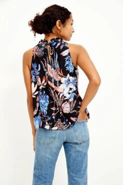 Keke Washable Silk Blouse - Saint Barts Black Floral -AGOLDE Shop 0455 Keke Saint Barts Print Black 0074 web c5129b7d 82eb 4b8e 8613 9abdd043ce9f