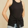 Celeste Knit Tank - Black