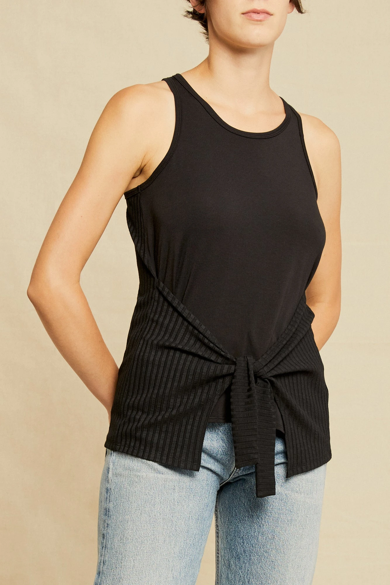 Celeste Knit Tank - Black 1 Celeste Knit Tank - Black