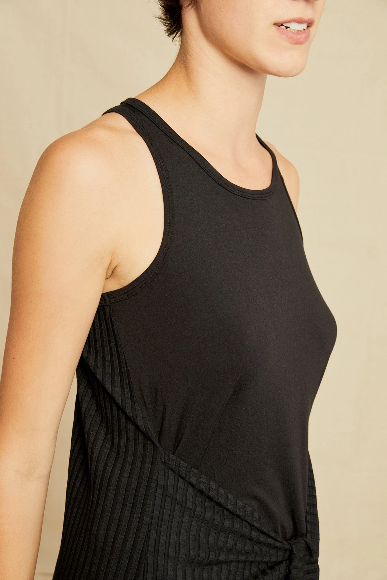 Celeste Knit Tank - Black 2 Celeste Knit Tank - Black - Image 2