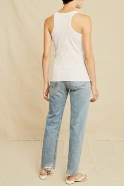 Celeste Knit Tank - White - ReAmour -AGOLDE Shop 0456 Celeste White 1294 web 4058d1e0 1a33 4225 8c92 ac8e7c43a1c6