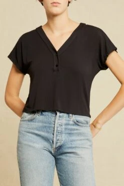 Juliet Dream Knit Tee - Black