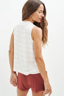 Victoria Dream Knit Top - Havana Stripe Rose -AGOLDE Shop 0492 Victoria Dream Knit Havana Stripe Rose 3866 web a5855356 4d61 427f a1b9 a386f9c59b94