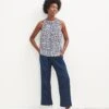 Floret Silken Modal Tank - Navy Sauvage - ReAmour