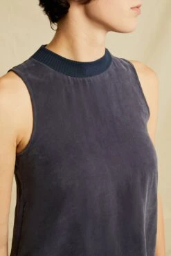 Pippen Mixed Cupro Tank - Ocean -AGOLDE Shop 0510 Pippen Navy 0535 Web 6b497be6 c18b 4701 9555 513c3443e7af