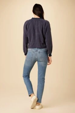 Roux Mixed Cupro Jacket - Ocean -AGOLDE Shop 0515 Roux Ocean 3