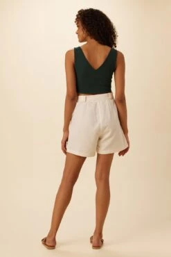 Rosa Paris Rib Tank - Darkest Spruce -AGOLDE Shop 0516 Rosa Darkest Spruce 3