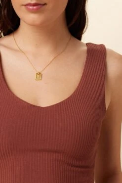 Rosa Paris Rib Tank - Earth -AGOLDE Shop 0516 Rosa Earth 4