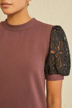 Tisha Luxe Fleece Top - Mocha -AGOLDE Shop 0518 Tisha Mocha 3056 web 4990434e 7294 4cec a078 238788a5939a