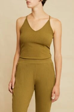 Jada Paris Rib Tank - Matcha