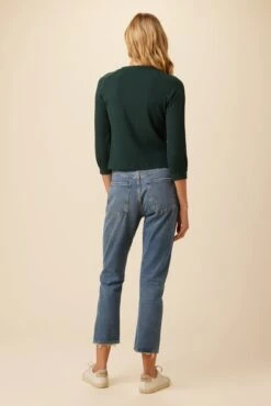 Dia Paris Rib Top - Darkest Spruce 6 Dia Paris Rib Top - Darkest Spruce -AGOLDE Shop 0524 Dia Darkest Spruce 3