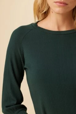 Dia Paris Rib Top - Darkest Spruce 7 Dia Paris Rib Top - Darkest Spruce -AGOLDE Shop 0524 Dia Darkest Spruce 4