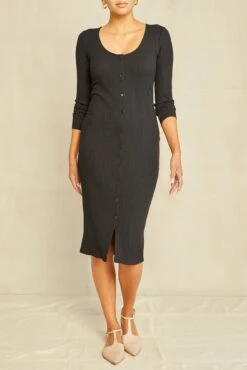 Soraya Paris Rib Dress - Black