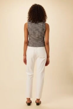 Kinsley Upcycled Top - Navy -AGOLDE Shop 0531 Kinsley Navy Boucle 3