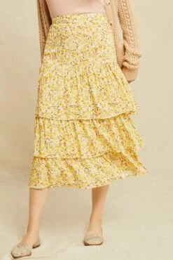 Christy Ecovero Skirt - Dandelion Floral -AGOLDE Shop 0546 Christy Dandelion Floral 1092 web 956709ad b67f 41b0 a32e 1c4688eb3dcb