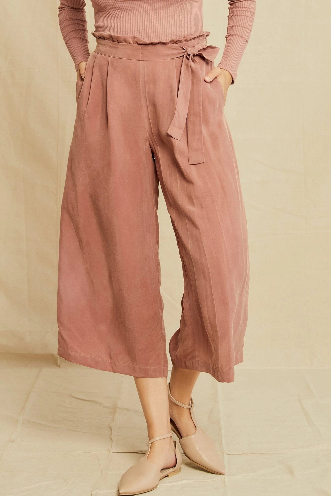 Gael Cottonseed Cupro Pants - Quartz 1 Gael Cottonseed Cupro Pants - Quartz