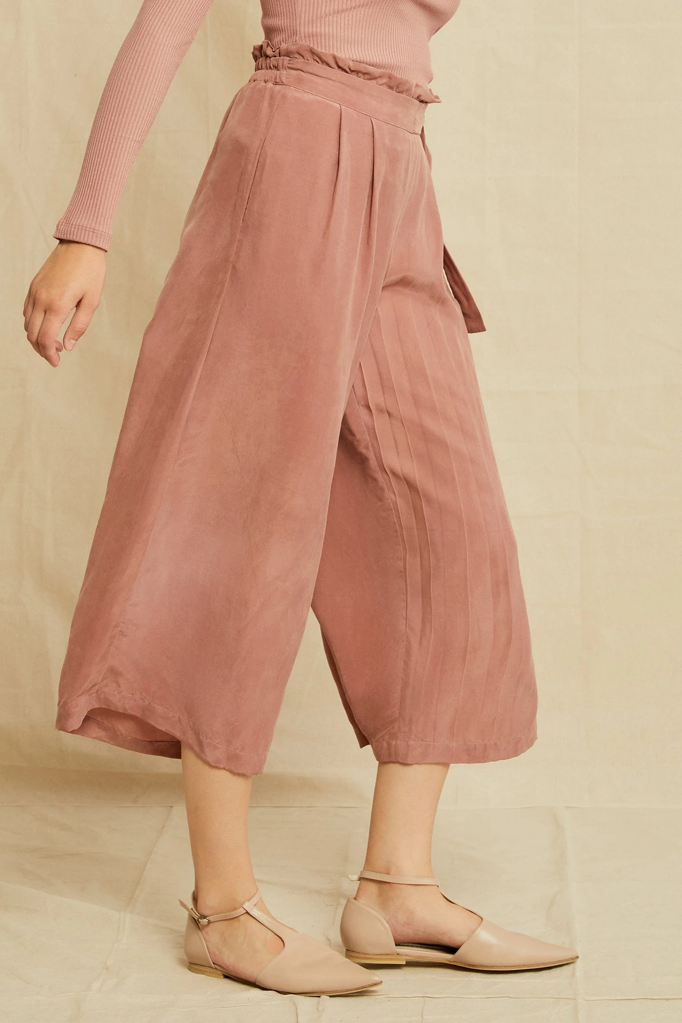 Gael Cottonseed Cupro Pants - Quartz 2 Gael Cottonseed Cupro Pants - Quartz - Image 2