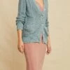 Minka Organic Cotton Cardigan - Blue - ReAmour