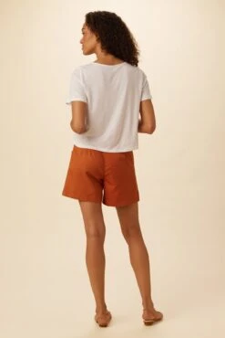 Roxie Reverie Slub Tee - White -AGOLDE Shop 0595 Roxie White 3