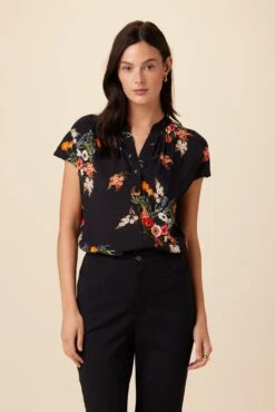 Renata Ecovero Blouse - Treviso Orange